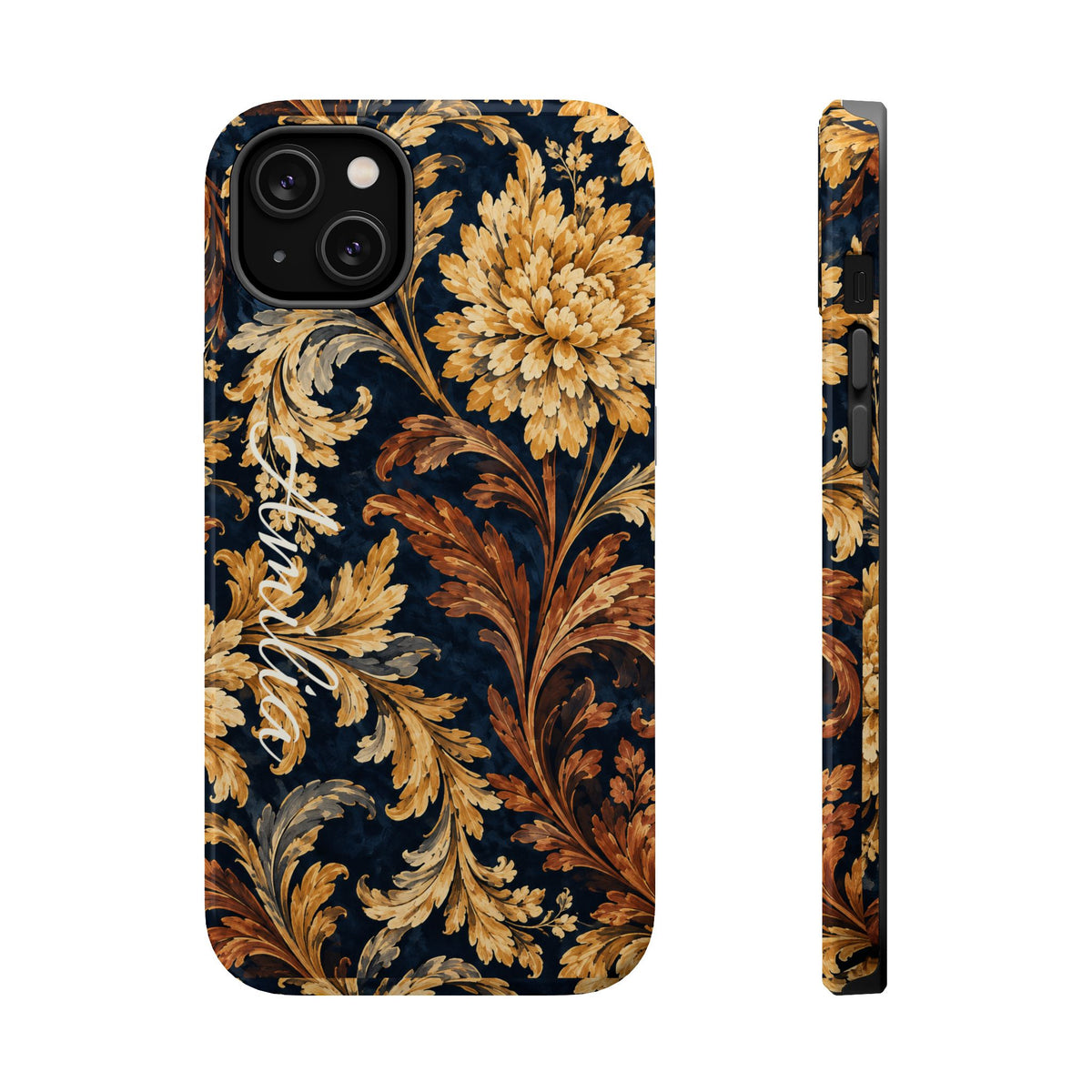Floral Baroque Magnetic Impact-Resistant Phone Case