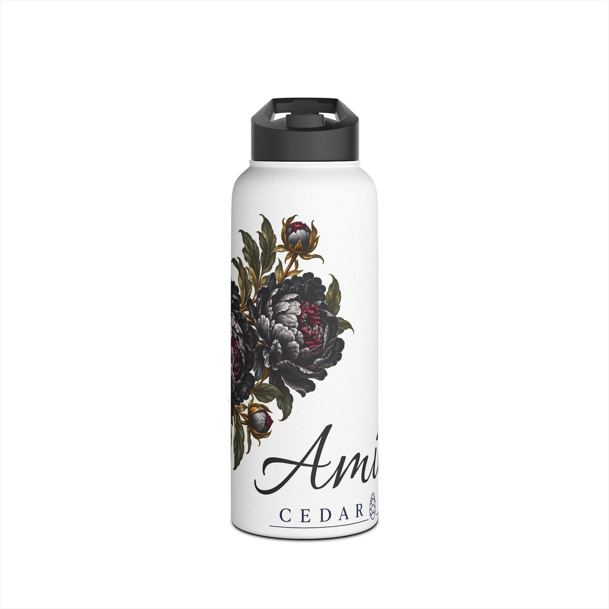 Floral Stainless Steel Water Bottle