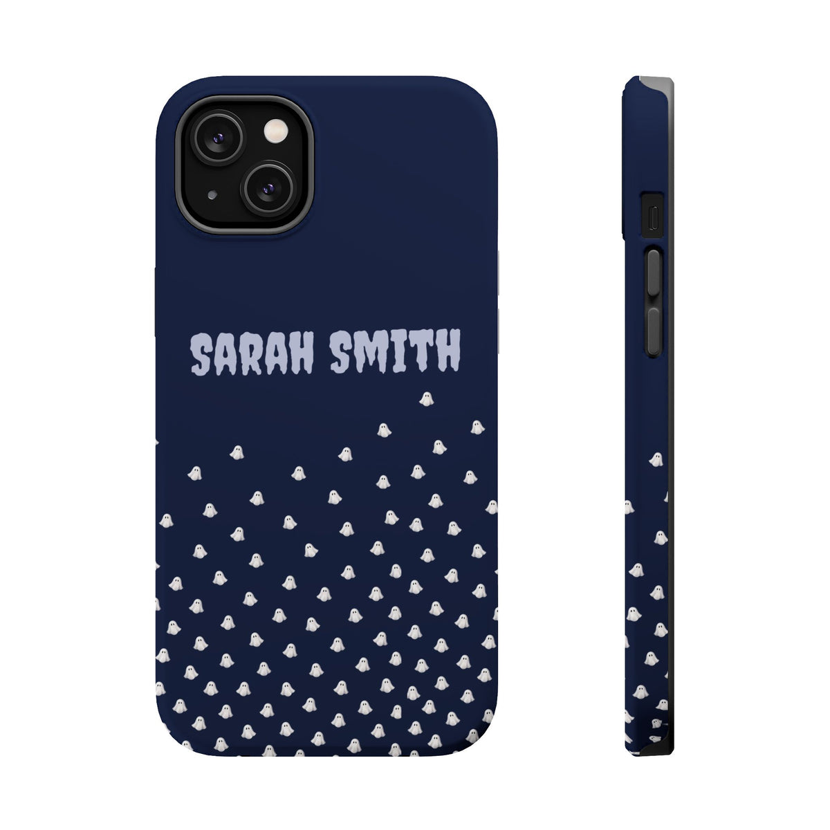 Halloween Ghost Magnetic Impact Phone Case — Custom Name