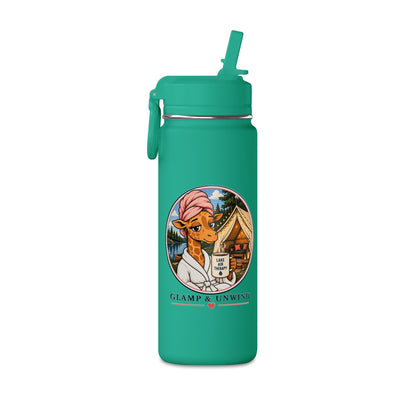 Glamp & Unwind 20oz Water Bottle — Insulated Mini Bottle