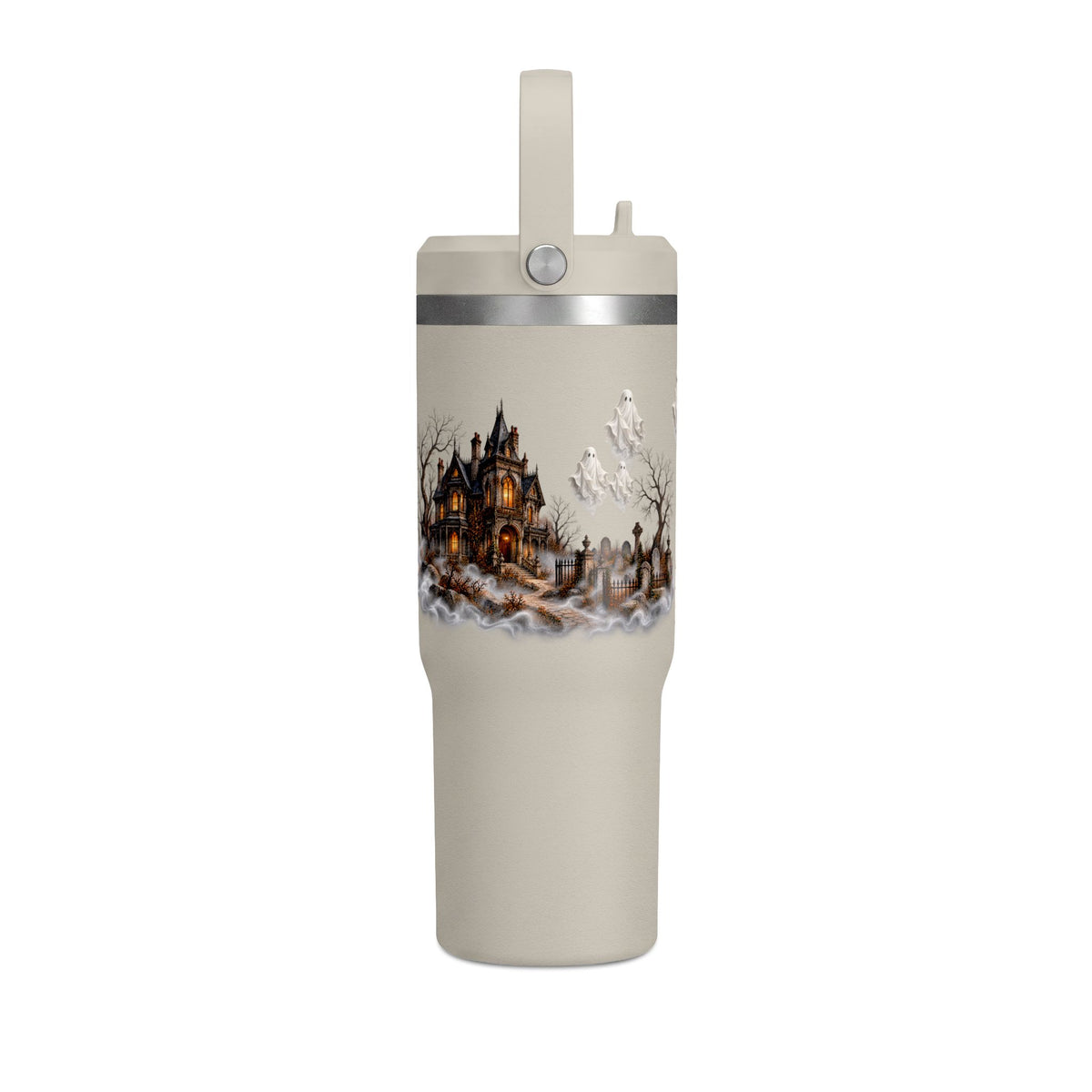 Halloween Ghost Haunted House 32oz Travel Tumbler