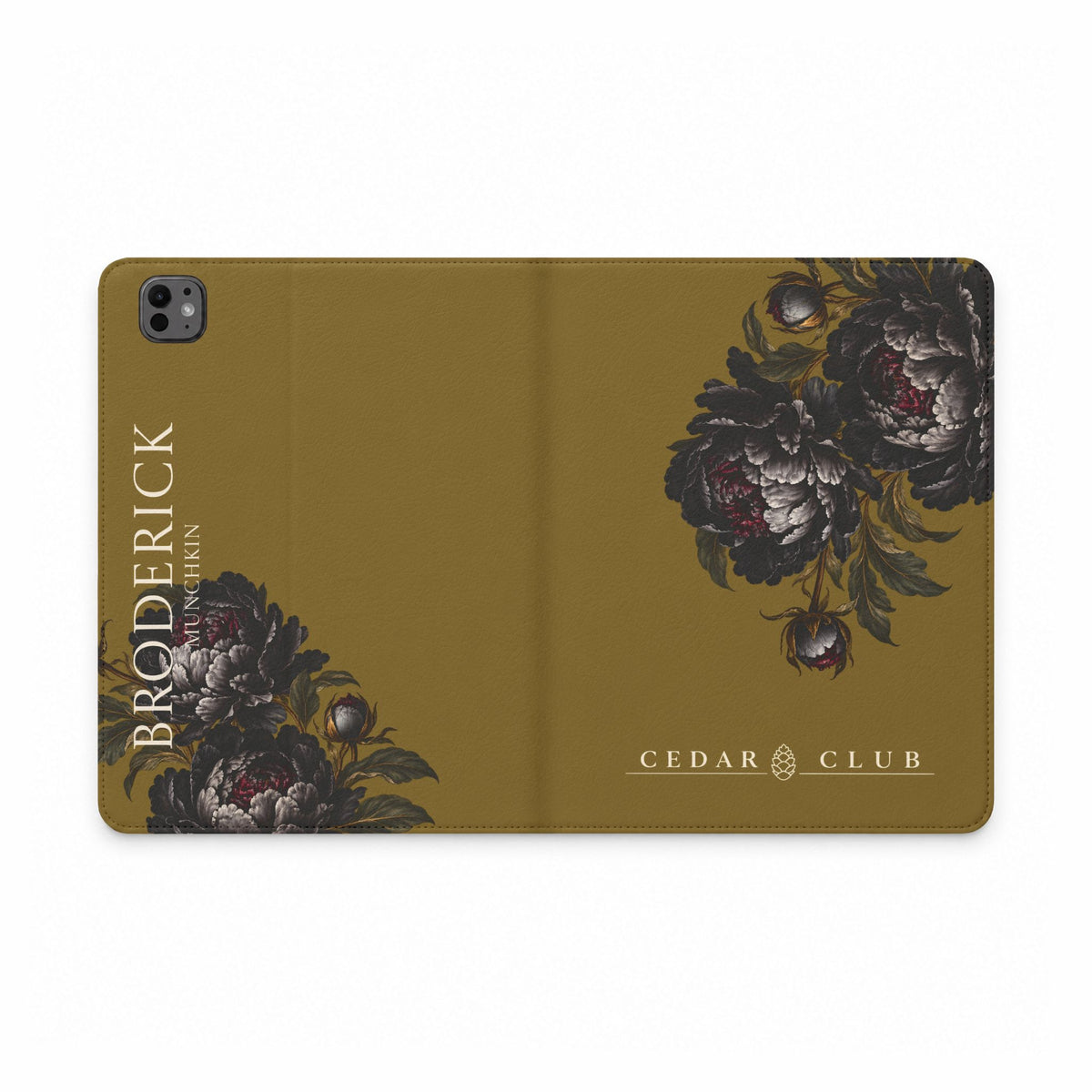 Personalized Floral Tablet Folio Case — Monogramed