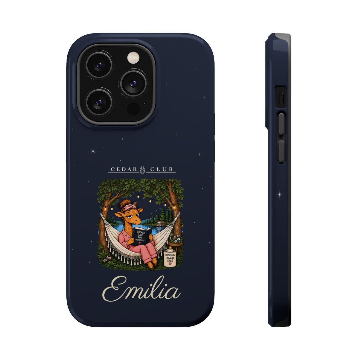 Personalized Resting Beach Face Phone Case — Magnetic Impact-Resistant