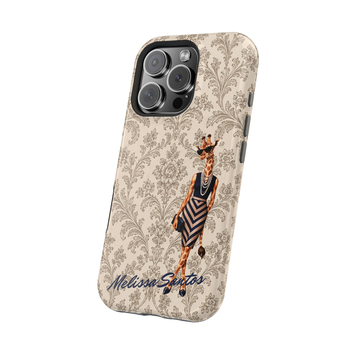 Personalized Giraffe Phone Case — Leopard Print Magnetic Impact-Resistant