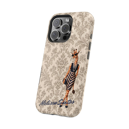 Personalized Giraffe Phone Case — Leopard Print Magnetic Impact-Resistant