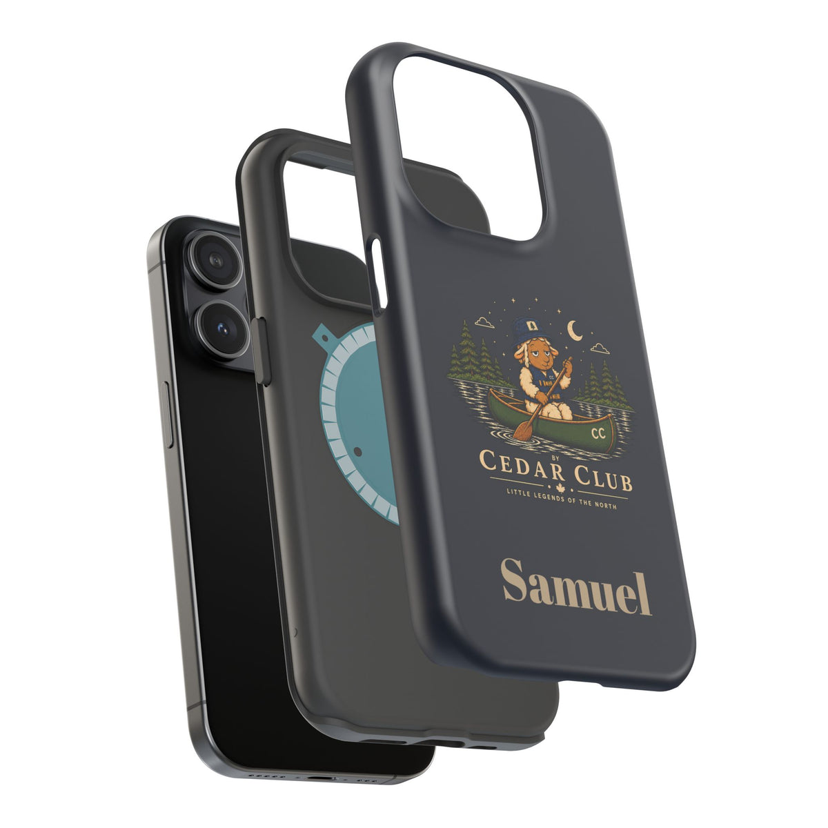 Personalized Canoeing Sheep Phone Case — Magnetic Impact-Resistant