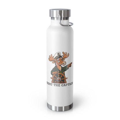 Copper Vacuum Insulated Bottle, 22oz - Trust the Captain