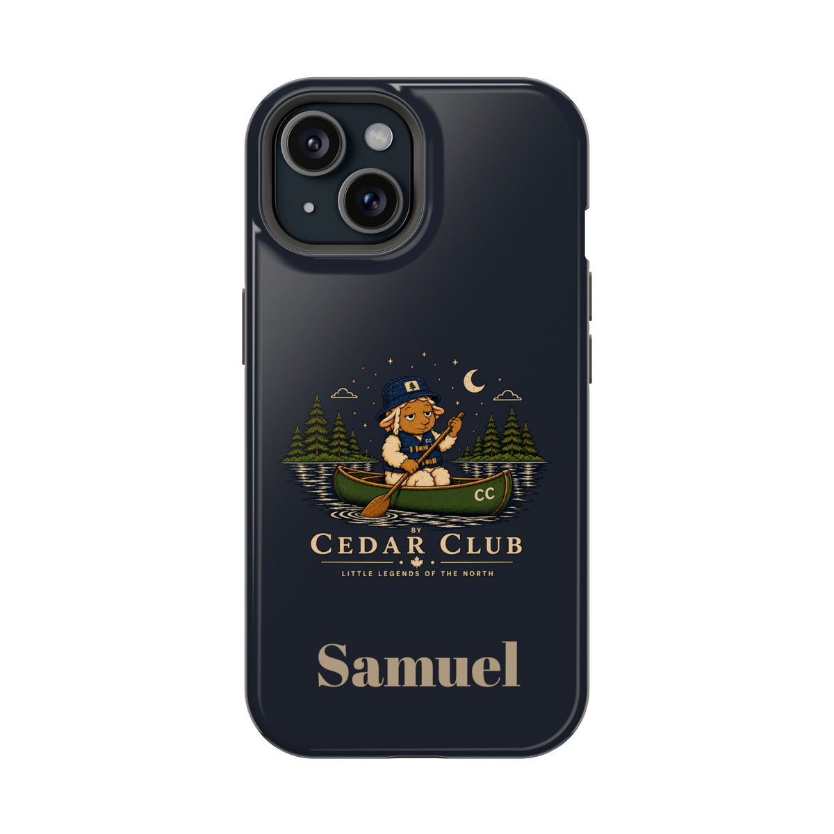 Personalized Canoeing Sheep Phone Case — Magnetic Impact-Resistant