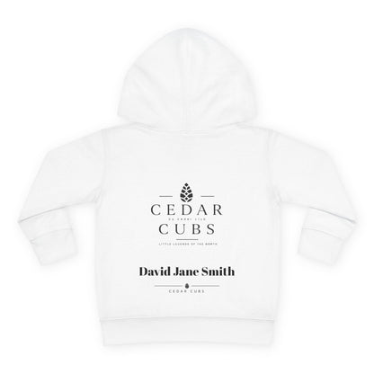 Copy of Toddler Hoodie — 'Little Legends' Canoeing Design | Cedar Cubs Personalized Pullover