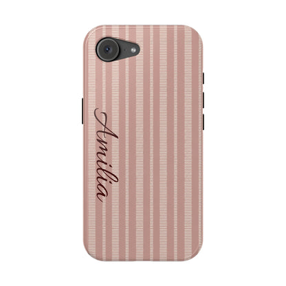 Striped Personalized Phone Case — Magnetic Impact-Resistant
