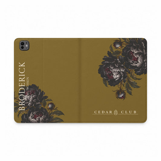 Personalized Floral Tablet Folio Case — Monogramed