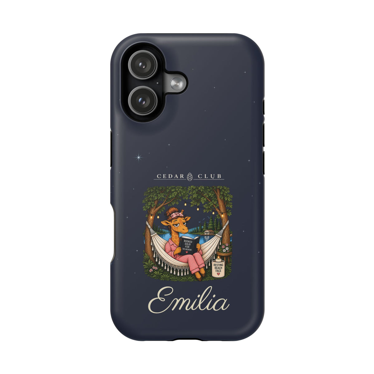 Personalized Resting Beach Face Phone Case — Magnetic Impact-Resistant