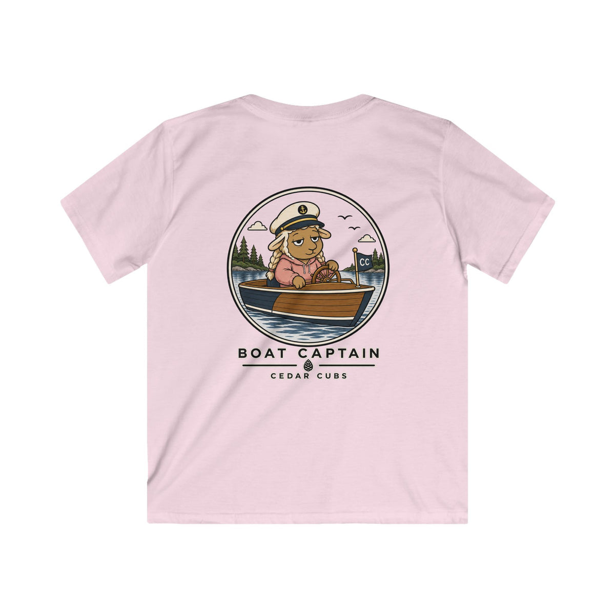 Boat Captain Sheep Kids T-shirt