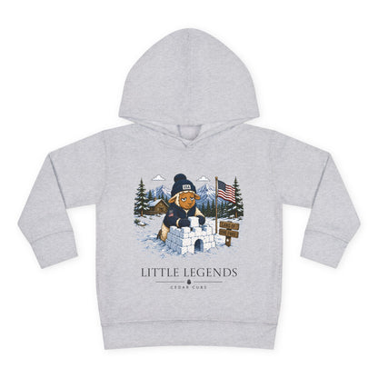 Toddler Hoodie — 'Little Legends' Snow Fort Design | Personalized Pullover