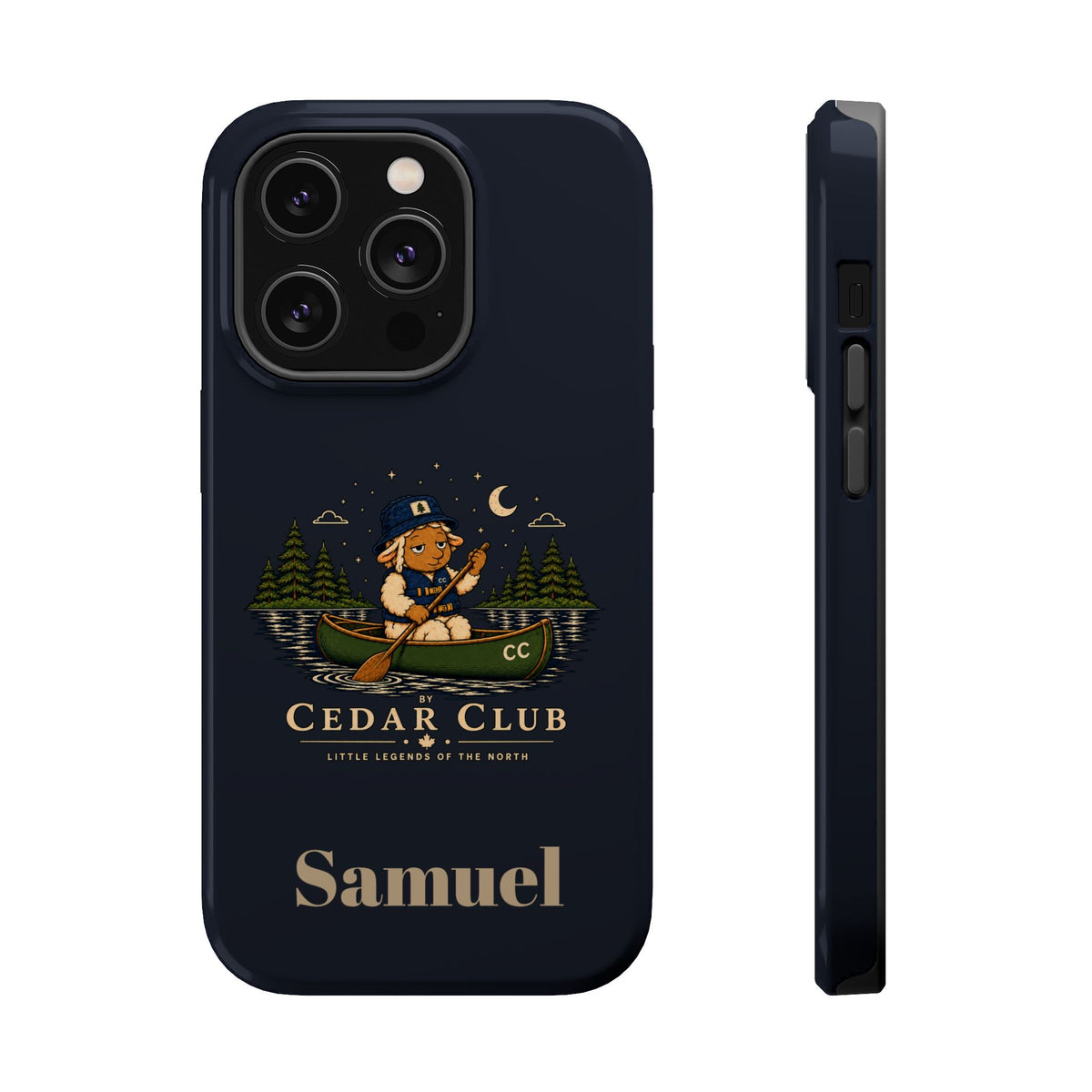 Personalized Canoeing Sheep Phone Case — Magnetic Impact-Resistant