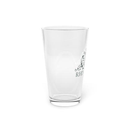 Monogram Pint Glass – 16oz Crest Beer Glass