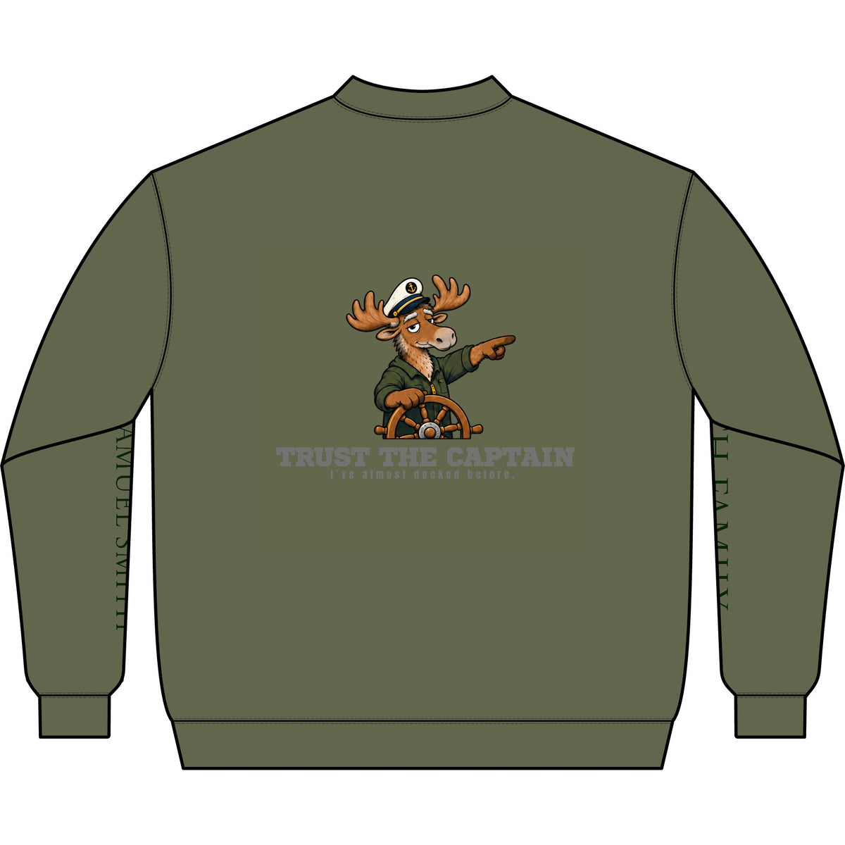 Trust The Captain Q-Zip Sweatshirt