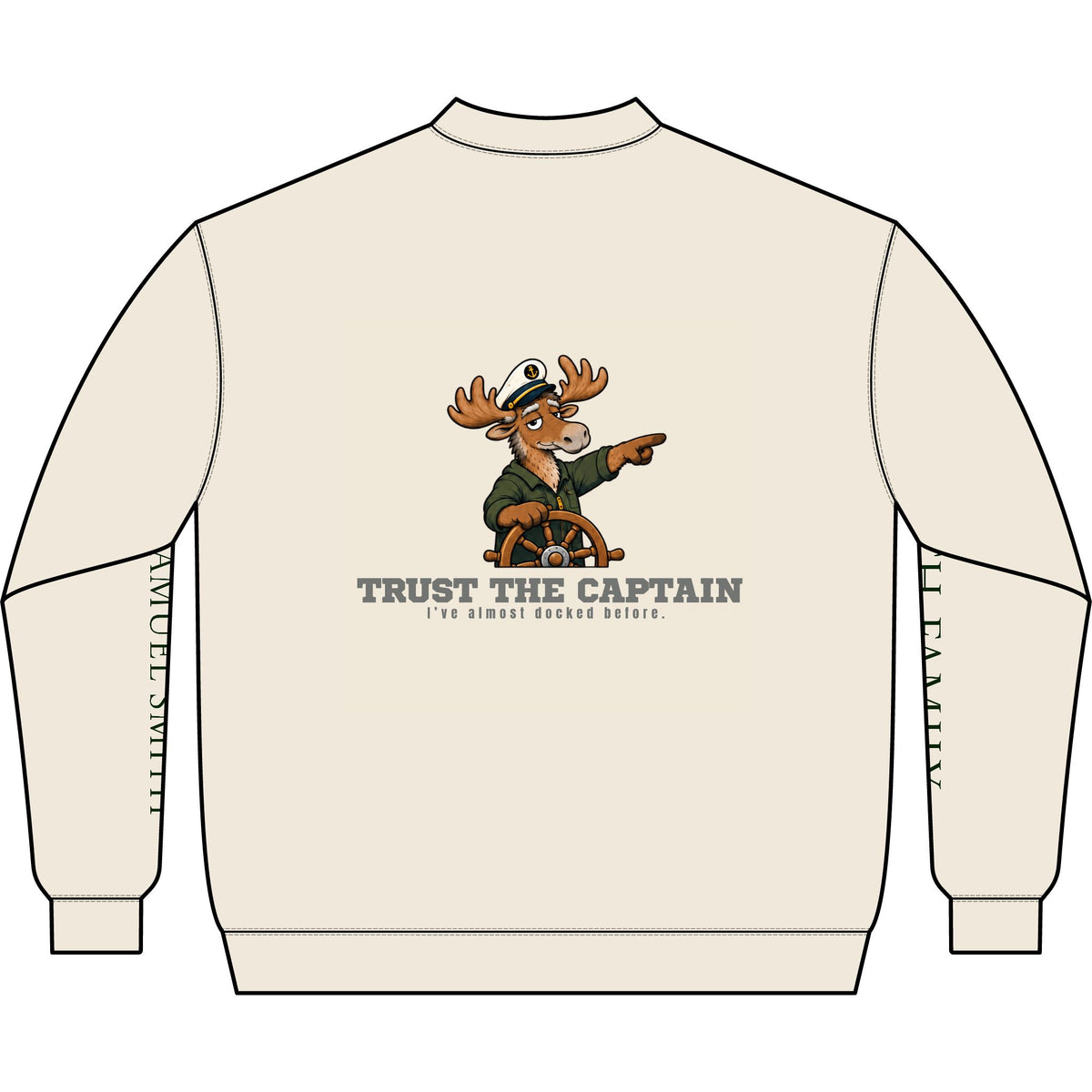 Trust The Captain Q-Zip Sweatshirt