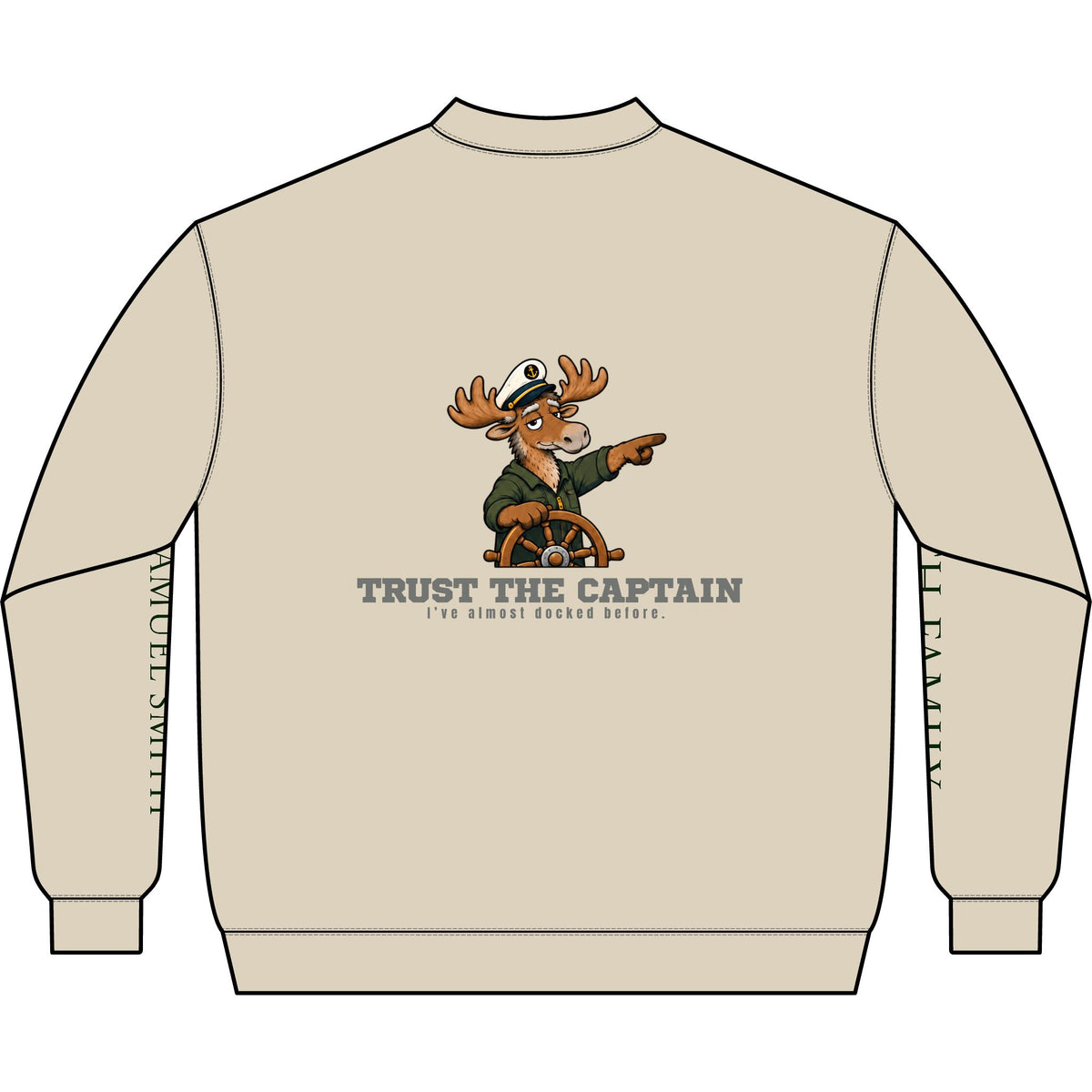 Trust The Captain Q-Zip Sweatshirt