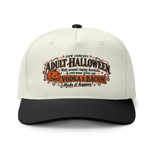 Adult Halloween Vodka & Bacon Two-Tone Cap