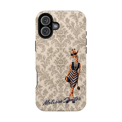 Personalized Giraffe Phone Case — Leopard Print Magnetic Impact-Resistant