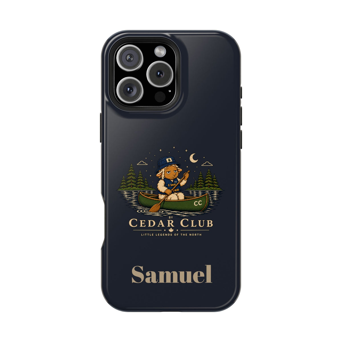Personalized Canoeing Sheep Phone Case — Magnetic Impact-Resistant