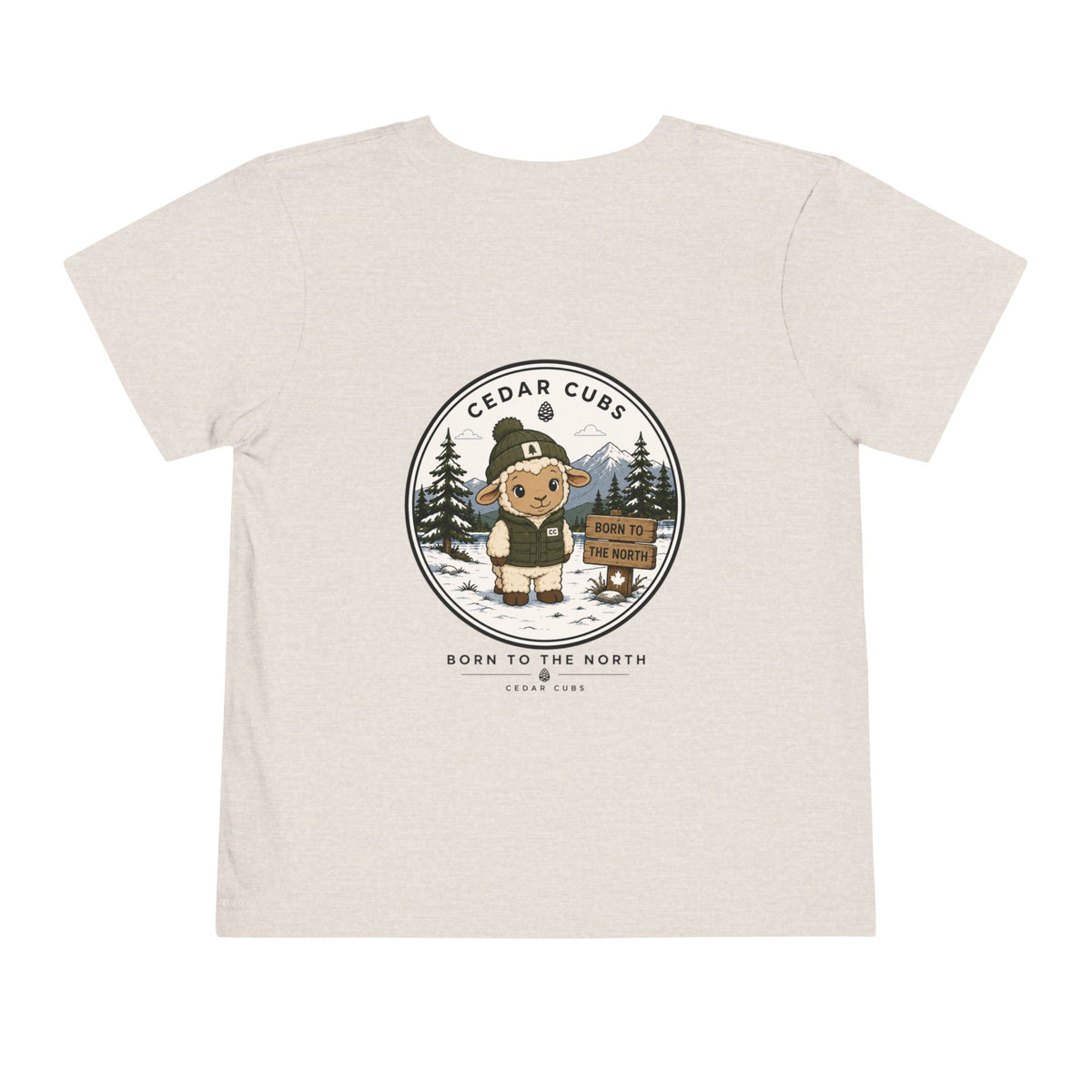 Toddler Tee — 'Cedar Cubs' Graphic (Born to the North)