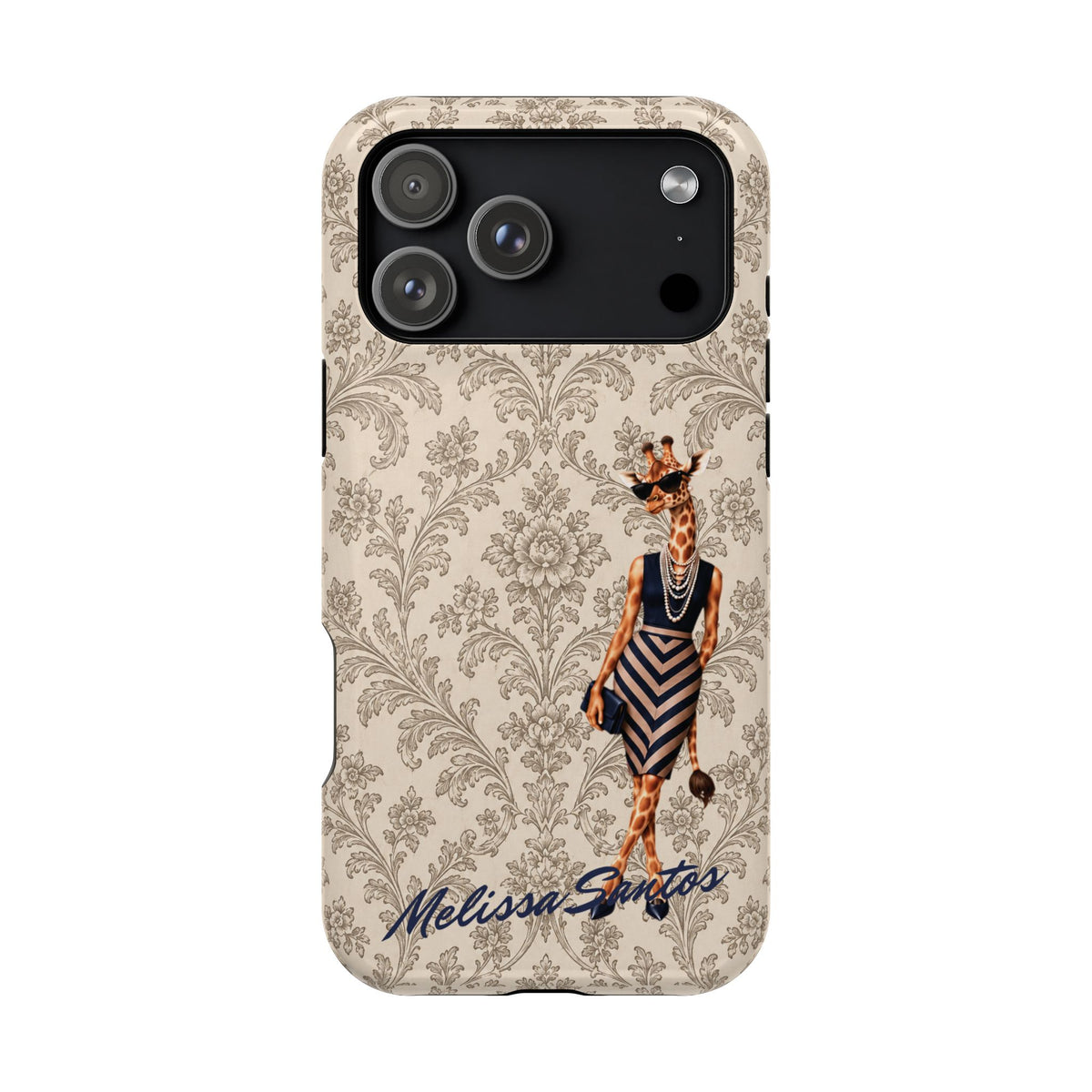 Personalized Giraffe Phone Case — Leopard Print Magnetic Impact-Resistant