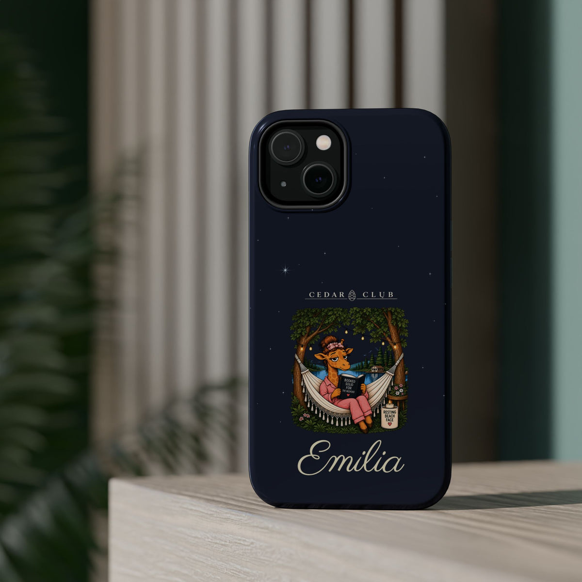 Personalized Resting Beach Face Phone Case — Magnetic Impact-Resistant