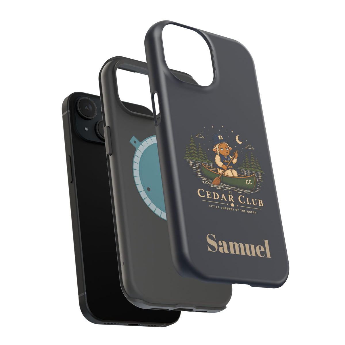 Personalized Canoeing Sheep Phone Case — Magnetic Impact-Resistant