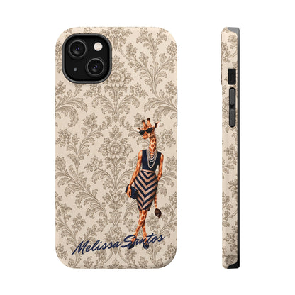 Personalized Giraffe Phone Case — Leopard Print Magnetic Impact-Resistant
