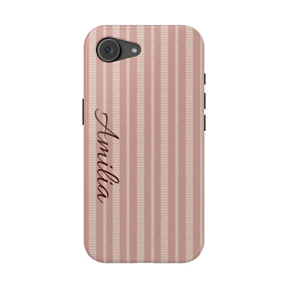 Striped Personalized Phone Case — Magnetic Impact-Resistant