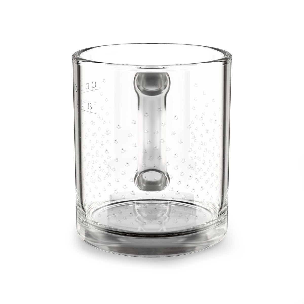 Personalized Ghost 10oz Clear Coffee Mug