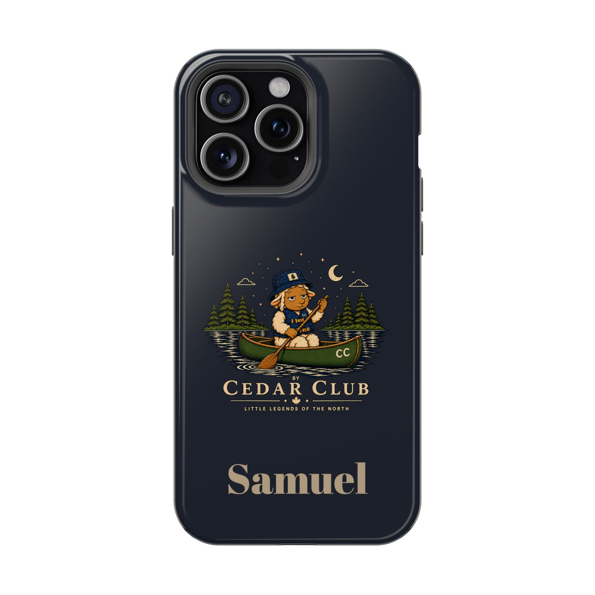 Personalized Canoeing Sheep Phone Case — Magnetic Impact-Resistant