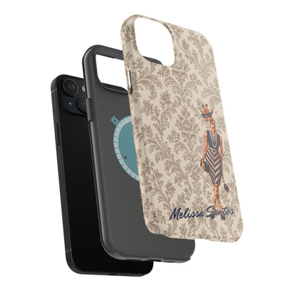 Personalized Giraffe Phone Case — Leopard Print Magnetic Impact-Resistant