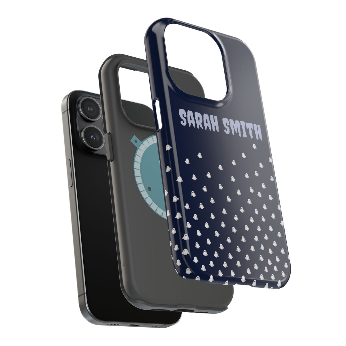 Halloween Ghost Magnetic Impact Phone Case — Custom Name