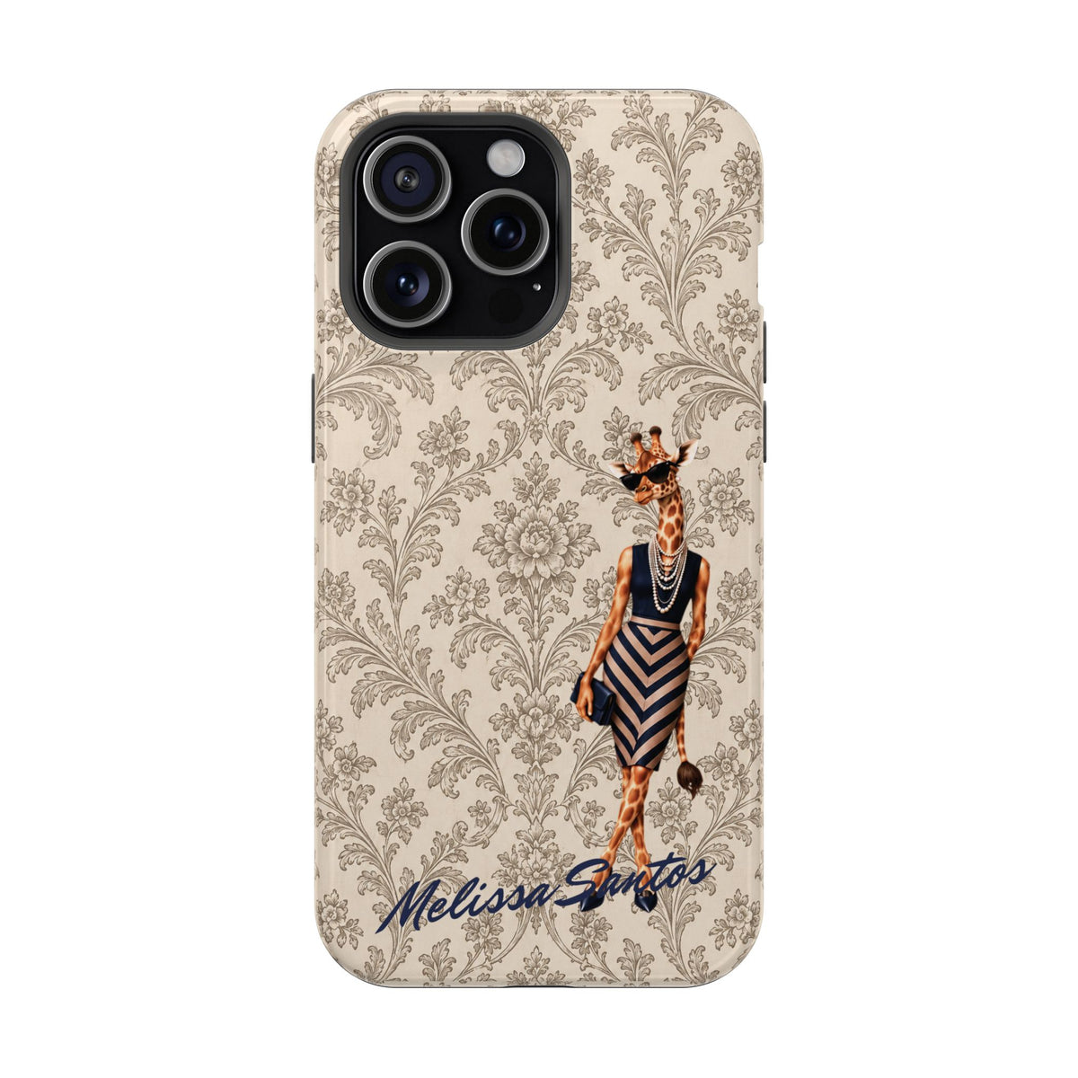Personalized Giraffe Phone Case — Leopard Print Magnetic Impact-Resistant