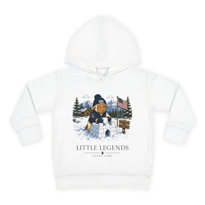 Toddler Hoodie — 'Little Legends' Snow Fort Design | Personalized Pullover