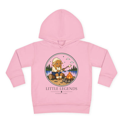 Toddler Hoodie — 'Little Legends' Campfire Design | Cedar Cubs Personalized Pullover