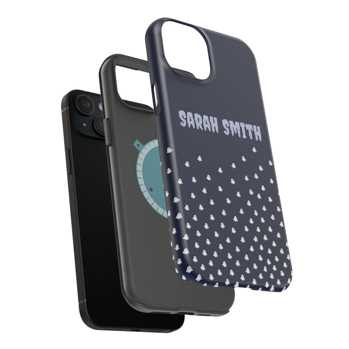 Halloween Ghost Magnetic Impact Phone Case — Custom Name