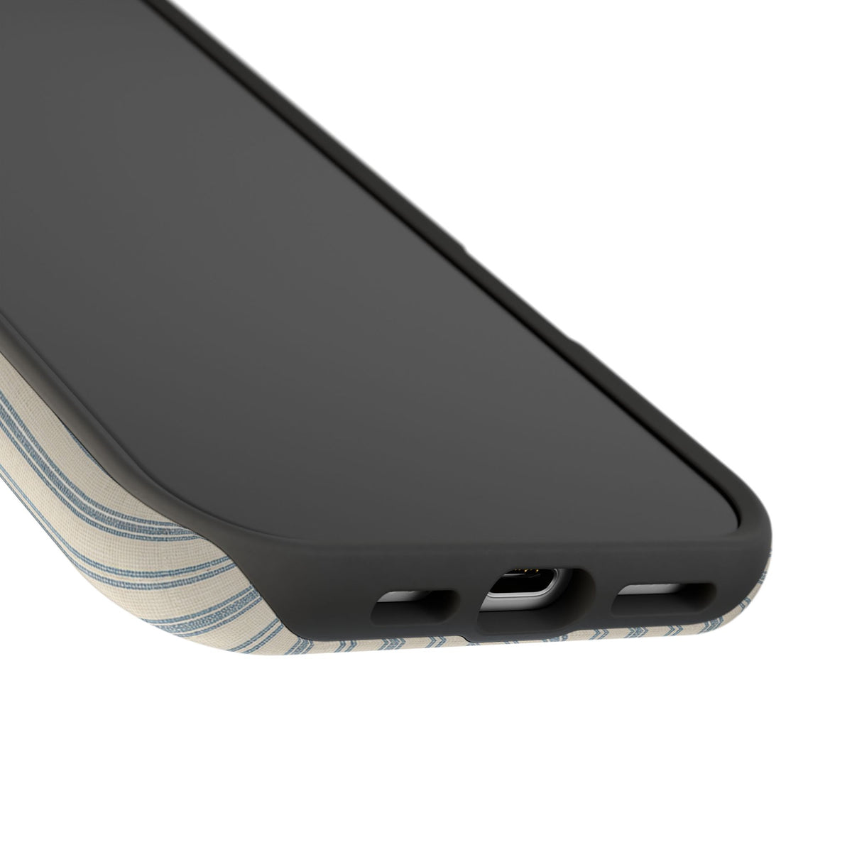 Personalized Striped Magnetic Impact-Resistant Phone Case — Custom Name