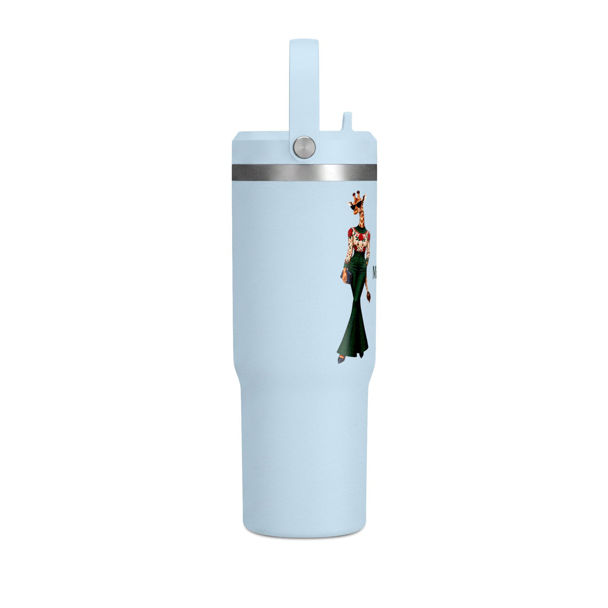 Personalized Custom Black Travel 32oz Tumbler