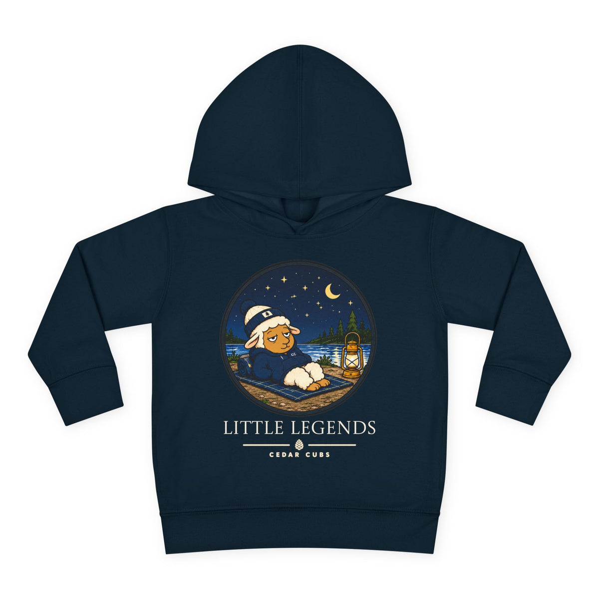 Toddler Hoodie — 'Little Legends' Stargazer Design | Cedar Cubs Personalized Pullover