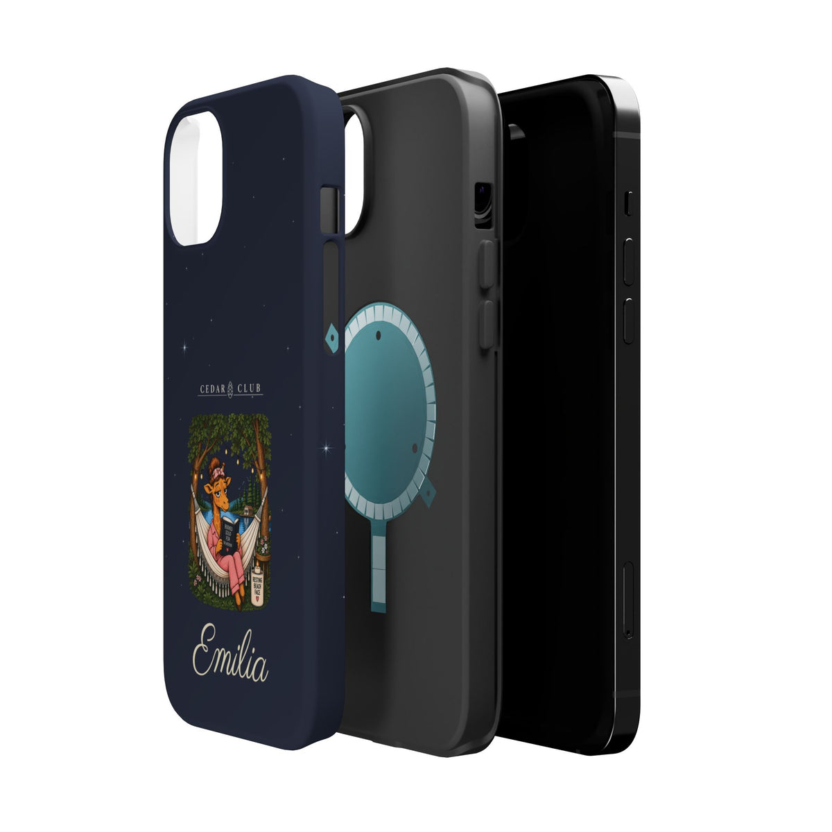 Personalized Resting Beach Face Phone Case — Magnetic Impact-Resistant