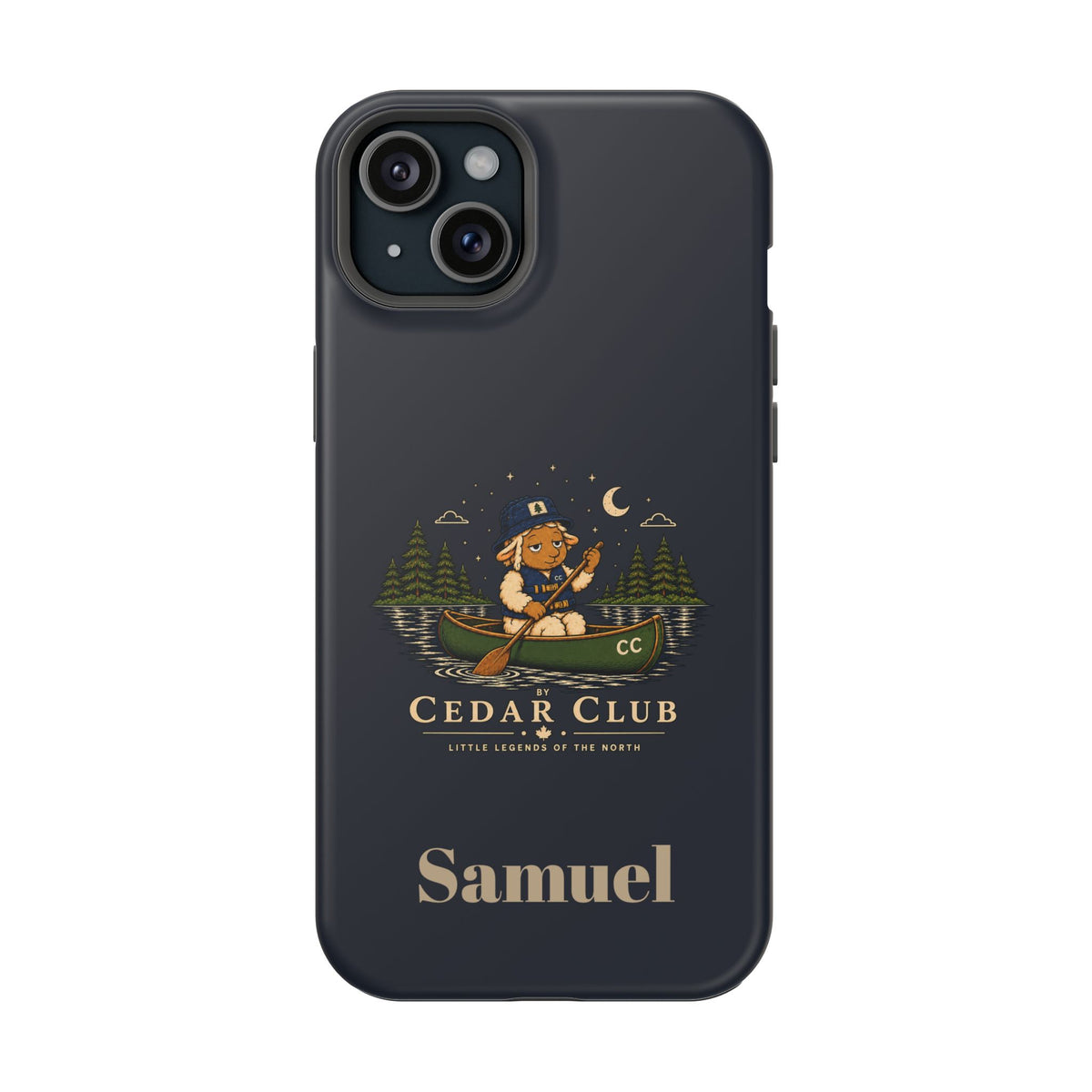Personalized Canoeing Sheep Phone Case — Magnetic Impact-Resistant