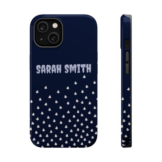 Halloween Ghost Magnetic Impact Phone Case — Custom Name