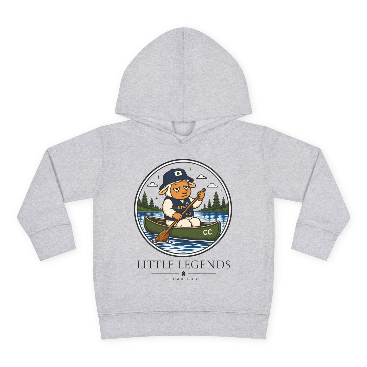 Copy of Toddler Hoodie — 'Little Legends' Canoeing Design | Cedar Cubs Personalized Pullover