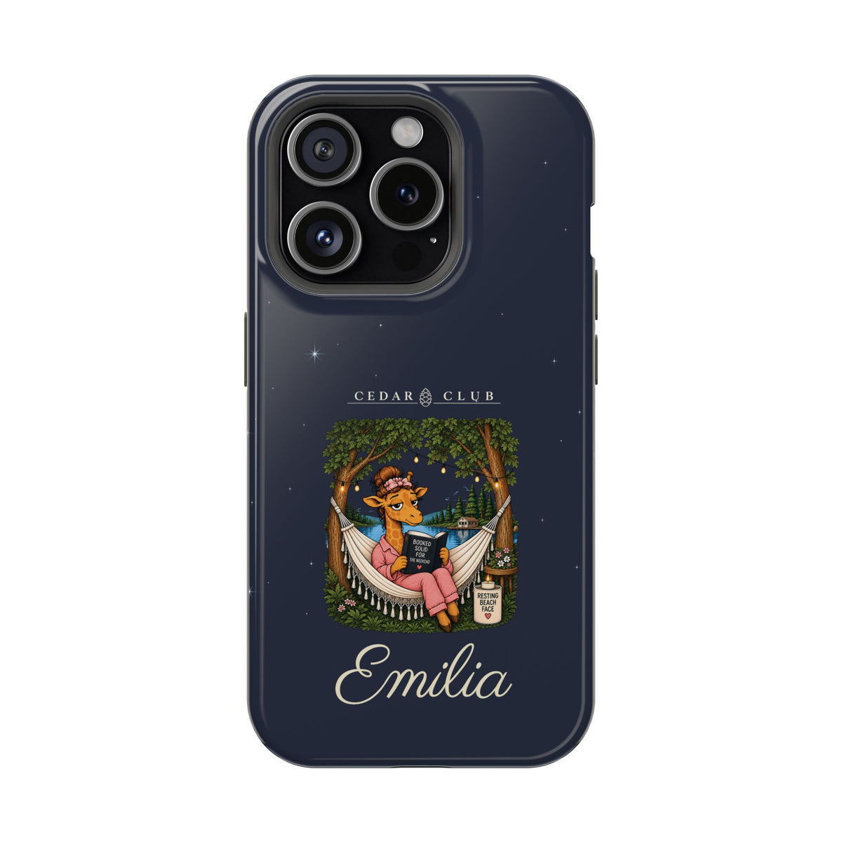 Personalized Resting Beach Face Phone Case — Magnetic Impact-Resistant
