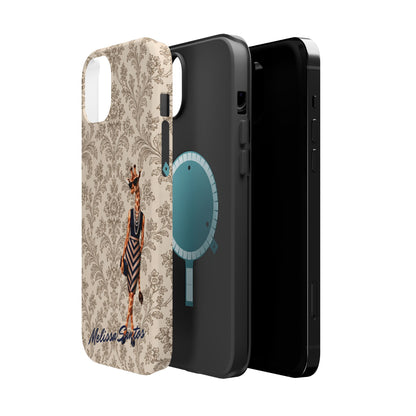 Personalized Giraffe Phone Case — Leopard Print Magnetic Impact-Resistant