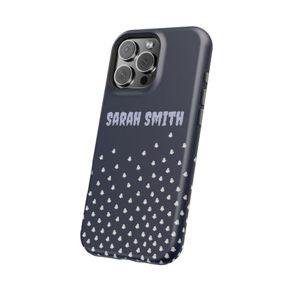 Halloween Ghost Magnetic Impact Phone Case — Custom Name